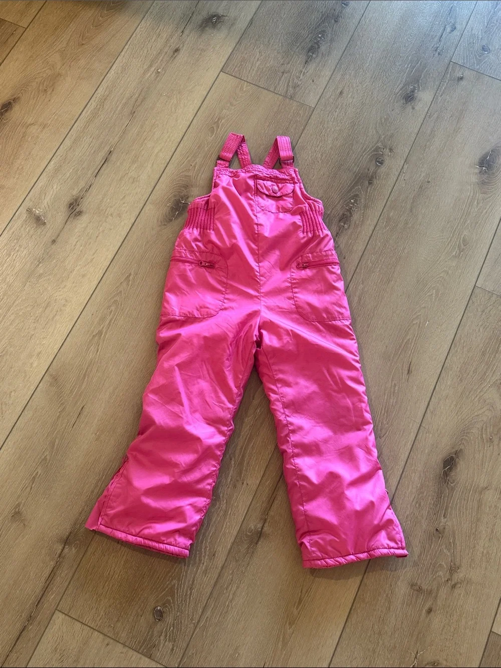 Old Navy Bright Pink Kids Snow Overalls
